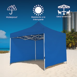 Foto 5 | Ilios Innova | Toldo Plegable Azul 2x3 Con Paredes Laterales Impermeable Velcro De Ajuste Ideal Para Exterior.