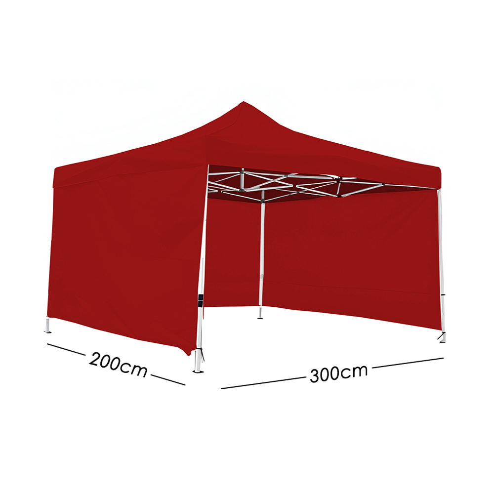 Foto 3 pulgar | Ilios Innova | Toldo Plegable Rojo 2x3 Con Paredes Laterales  Impermeable  Velcro De Ajuste  Ideal Para Exterior.