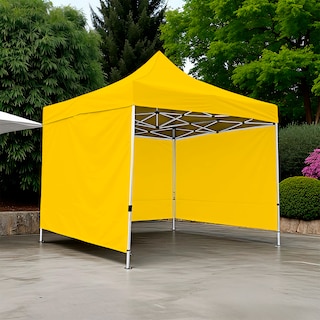Foto 3 | Ilios Innova | Toldo Plegable Amarillo 3x3 Con Paredes Laterales Impermeable Velcro De Ajuste Ideal Para Exterior.