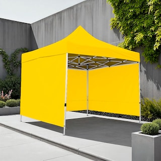 Foto 4 | Ilios Innova | Toldo Plegable Amarillo 3x3 Con Paredes Laterales Impermeable Velcro De Ajuste Ideal Para Exterior.