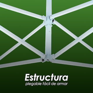 Foto 7 | Ilios Innova | Toldo Plegable Verde 2x3 Con Paredes Laterales Impermeable Velcro De Ajuste Ideal Para Exterior.