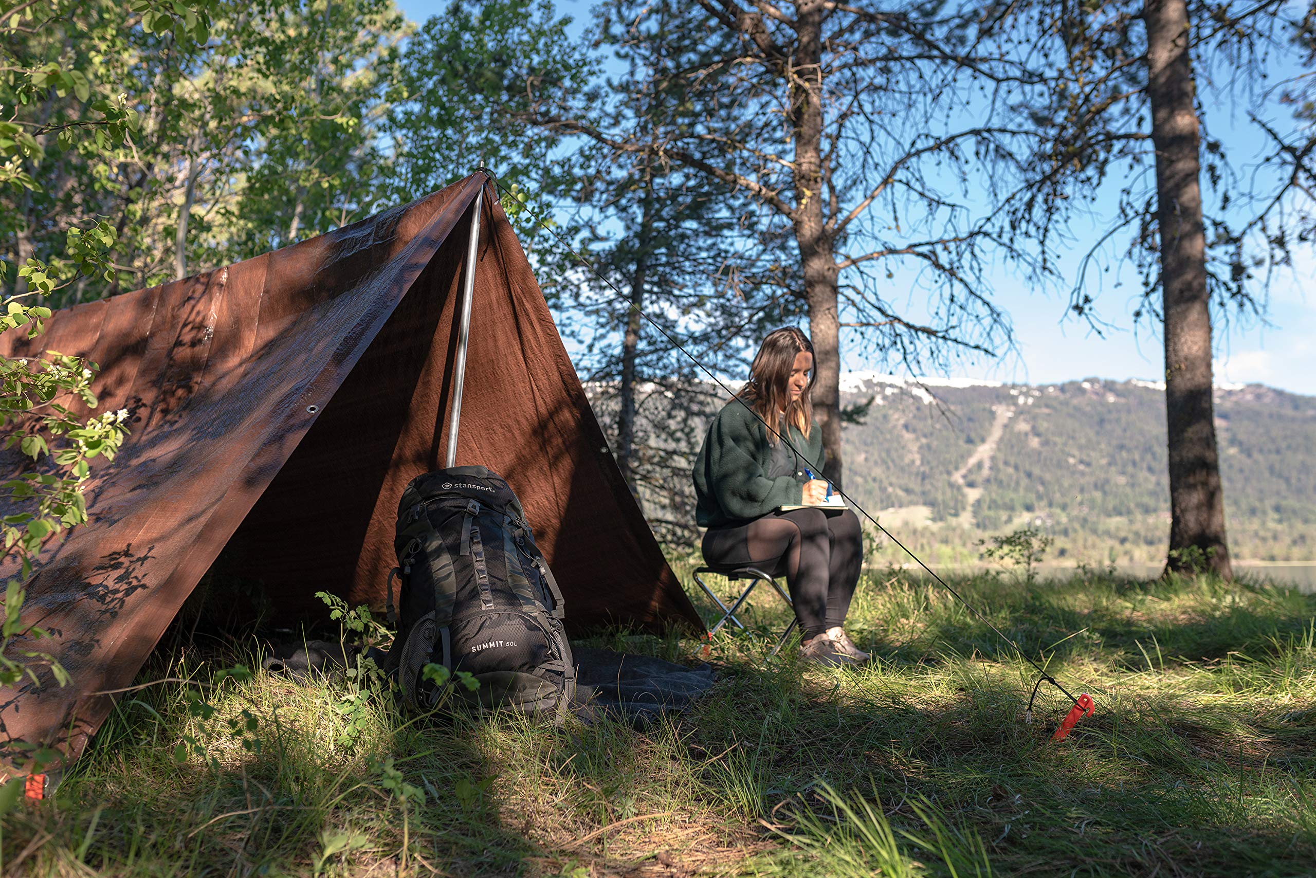 Foto 6 pulgar | Tarp Stansport  Ligero  Antidesgarros  3 04 M X 3 65 M  Color Marrón - Venta Internacional.
