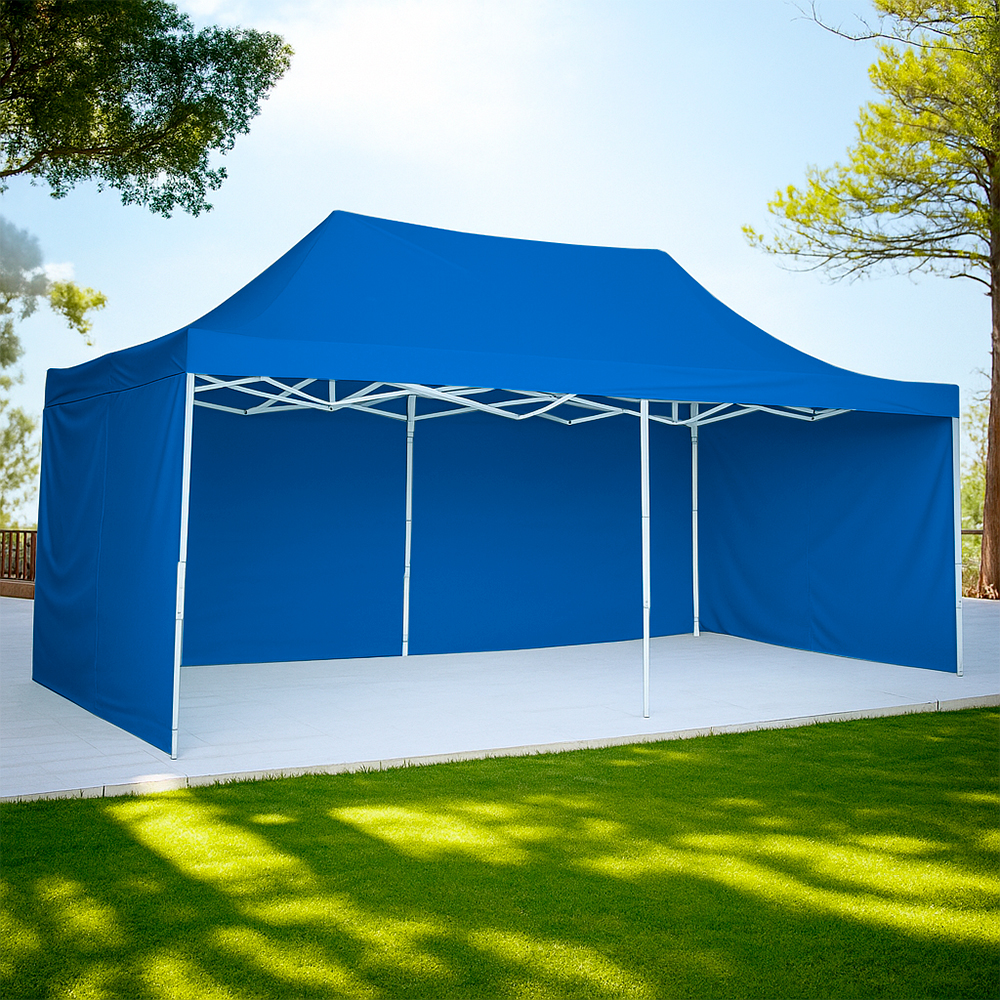 Foto 4 pulgar | Ilios Innova | Toldo Plegable Azul 3x4.5 Con Paredes Laterales  Impermeable  Velcro De Ajuste  Ideal Para Exterior.