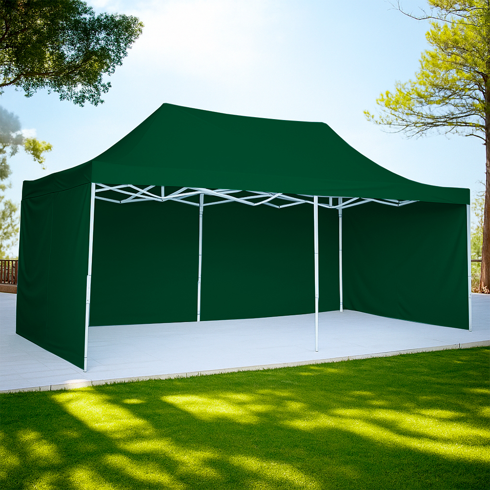 Foto 3 | Ilios Innova | Toldo Plegable Verde 3x4.5 Con Paredes Laterales  Impermeable  Velcro De Ajuste  Ideal Para Exterior.