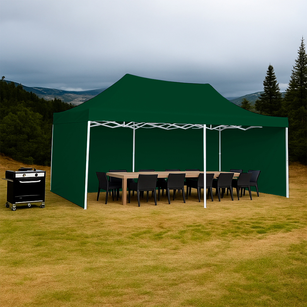 Foto 5 pulgar | Ilios Innova | Toldo Plegable Verde 3x4.5 Con Paredes Laterales  Impermeable  Velcro De Ajuste  Ideal Para Exterior.