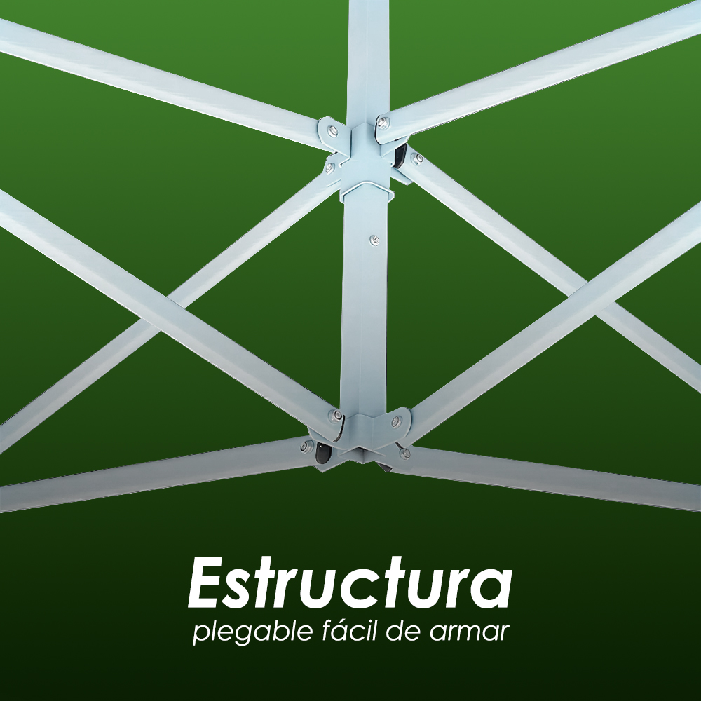 Foto 8 pulgar | Ilios Innova | Toldo Plegable Verde 3x4.5 Con Paredes Laterales  Impermeable  Velcro De Ajuste  Ideal Para Exterior.