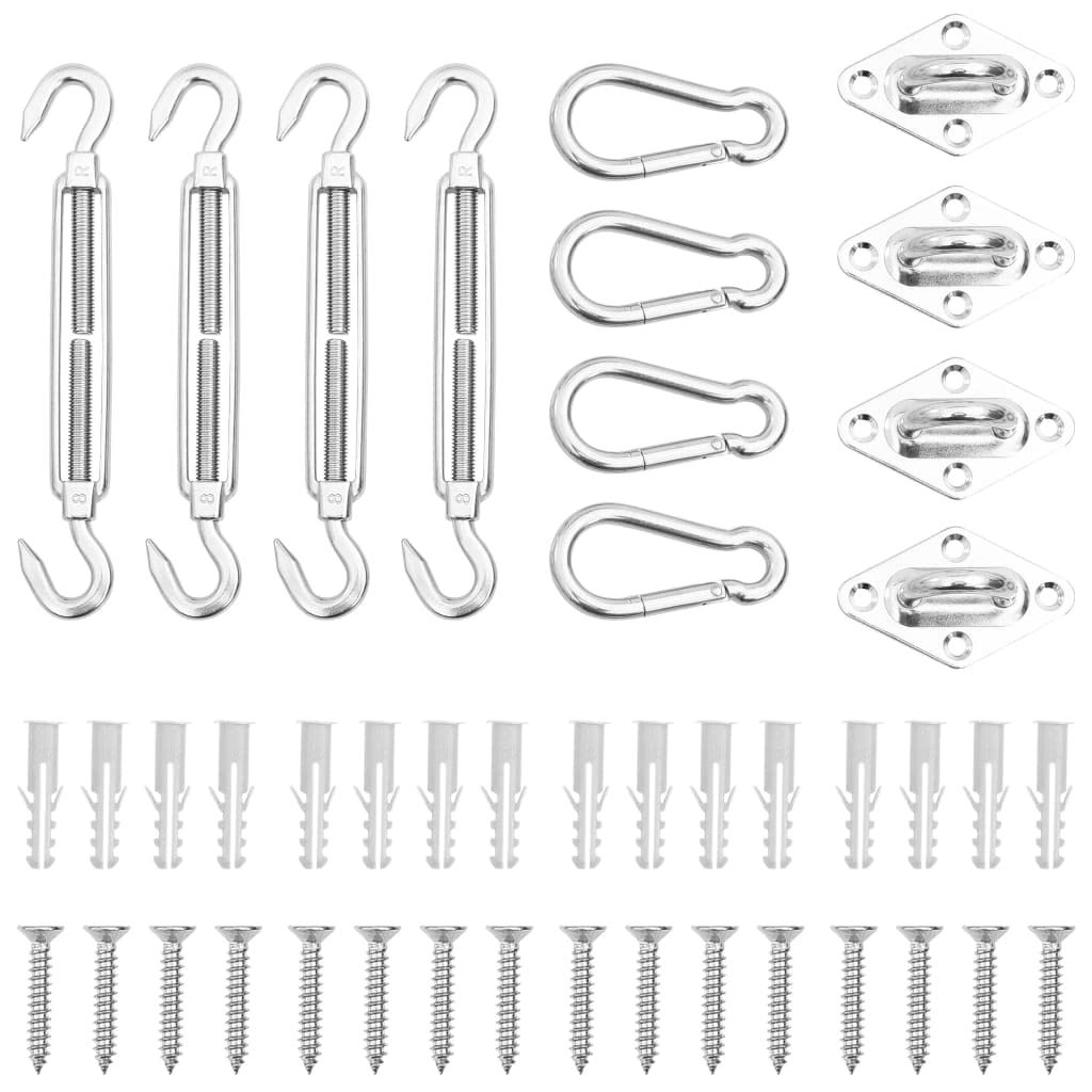 Kit De Accesorios Para Parasoles Vidaxl De Acero Inoxidable - Venta Internacional.