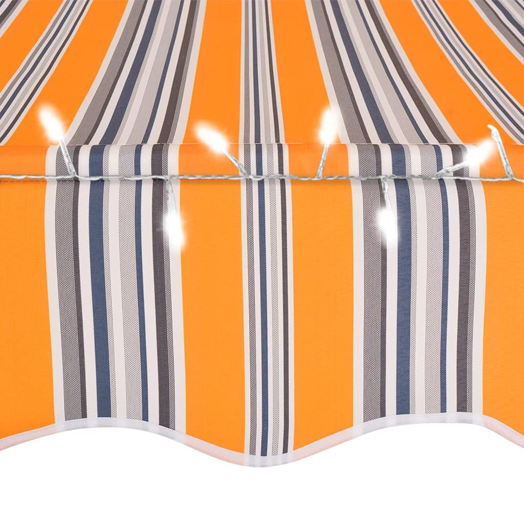 Foto 7 pulgar | Toldo Vidaxl Retráctil Manual De 2 M Con Luces Led Amarillo/azul - Venta Internacional.