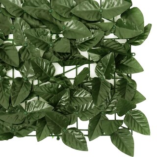 Foto 4 | Mampara Balcón Vidaxl Con Hojas De Color Verde Oscuro 600 X 75 Cm Polietileno - Venta Internacional.