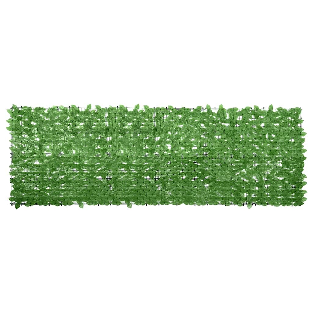 Mampara Balcón Vidaxl Green Leaves 300x100 Cm De Polietileno - Venta Internacional.