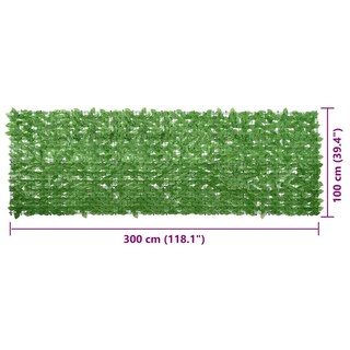 Foto 5 | Mampara Balcón Vidaxl Green Leaves 300x100 Cm De Polietileno - Venta Internacional.
