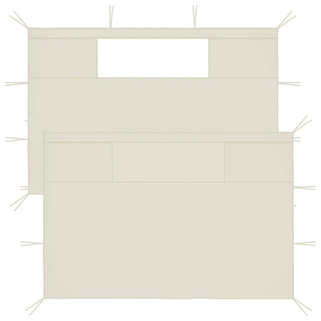 Carpa Gazebo Sidewalls Vidaxl  Versátil  Para Fiestas Al Aire Libre  Color Crema - Venta Internacional.