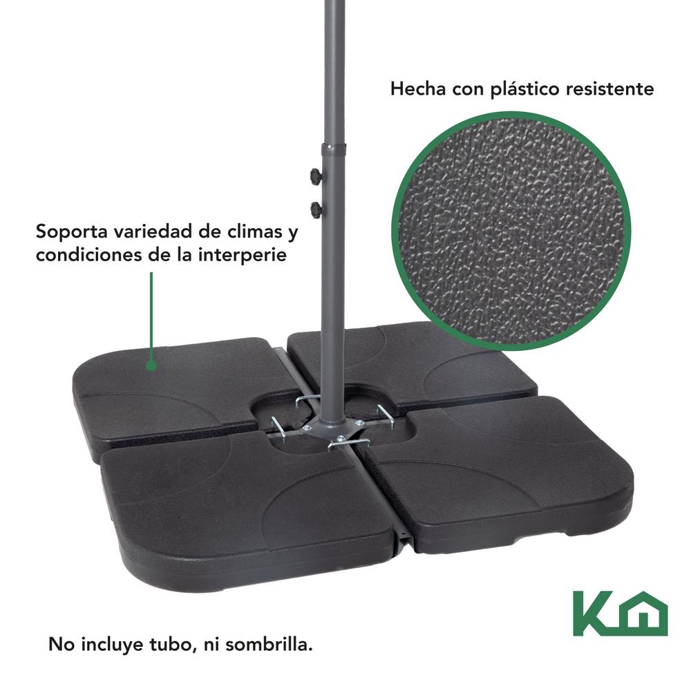 Foto 4 pulgar | Base para Sombrilla KingsHouse Rellenable 2 Piezas