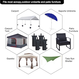 Foto 6 | Juego de Bolsas de Arena Canopy Abccanopy 4 de 12.5 kg C/U - Venta Internacional