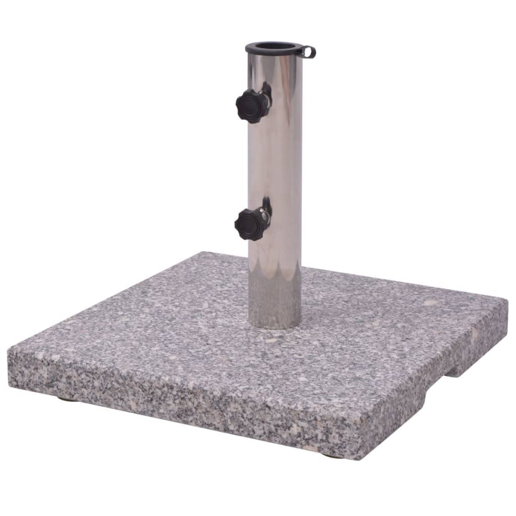 Paragüero Vidaxl Con Base De Sombrilla De Granito, 20 Kg, Color Gris - Venta Internacional.