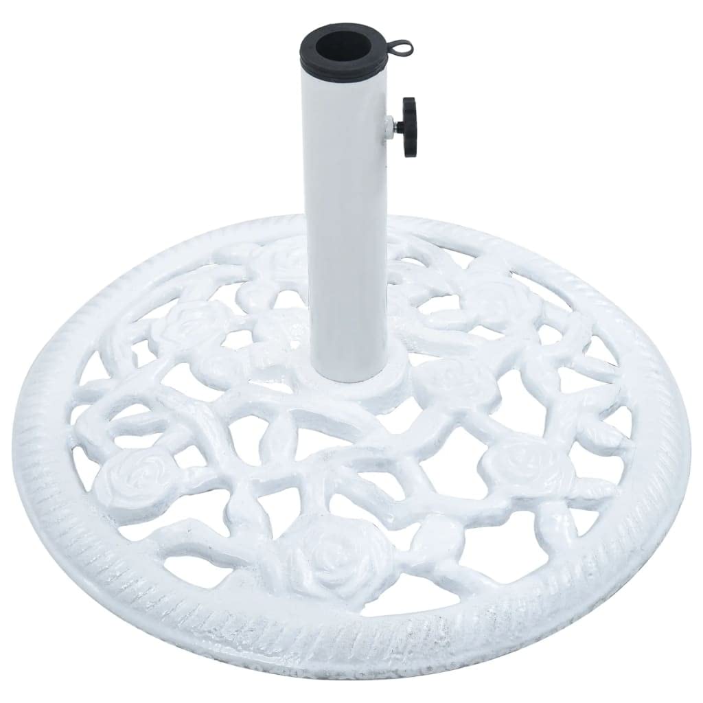 Foto 4 pulgar | Base Redonda Para Paraguas Vidaxl, 12 Kg, Hierro Fundido, Color Blanco, 48 X 33 Cm - Venta Internacional.