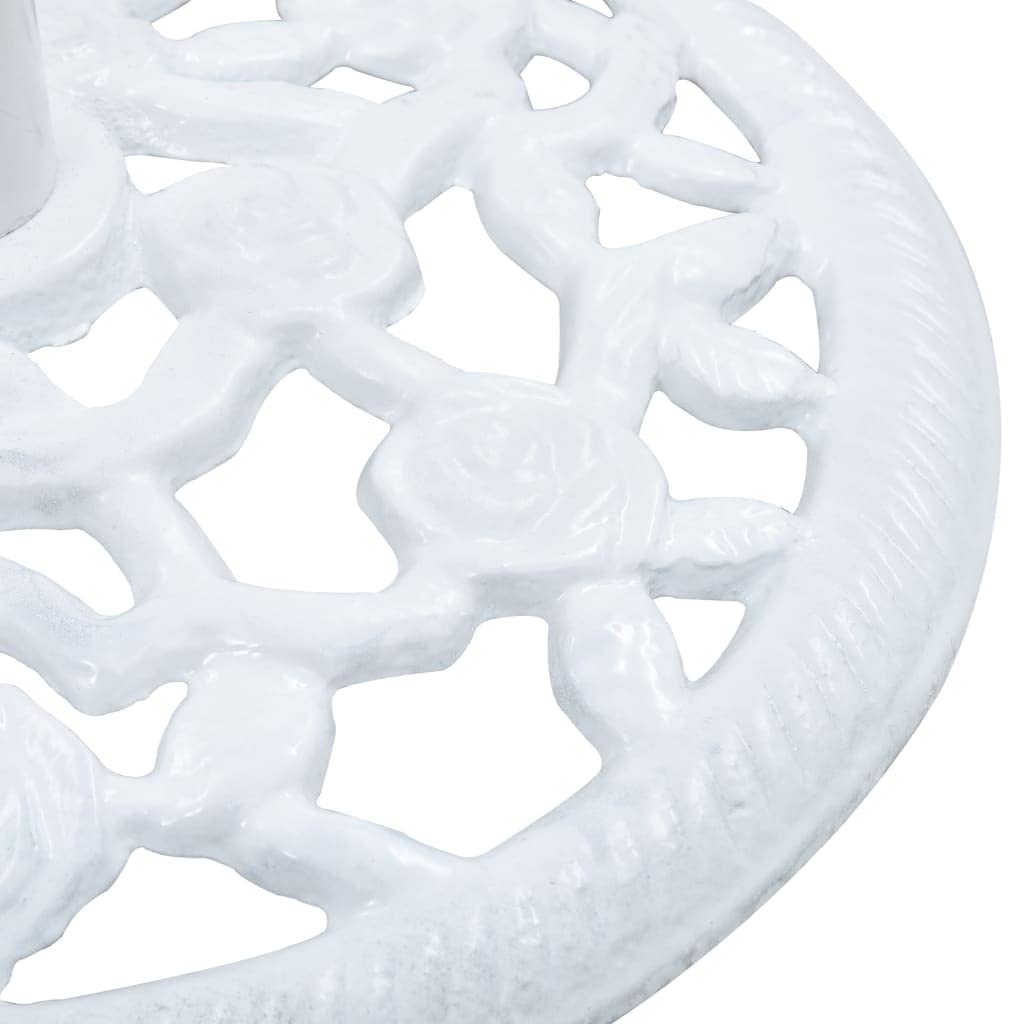 Foto 6 pulgar | Base Redonda Para Paraguas Vidaxl, 12 Kg, Hierro Fundido, Color Blanco, 48 X 33 Cm - Venta Internacional.