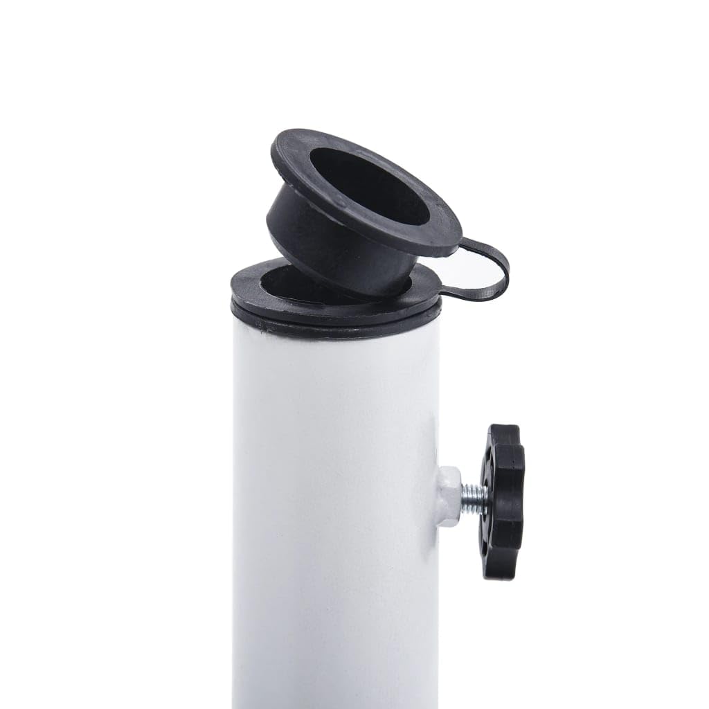 Foto 7 pulgar | Base Redonda Para Paraguas Vidaxl, 12 Kg, Hierro Fundido, Color Blanco, 48 X 33 Cm - Venta Internacional.