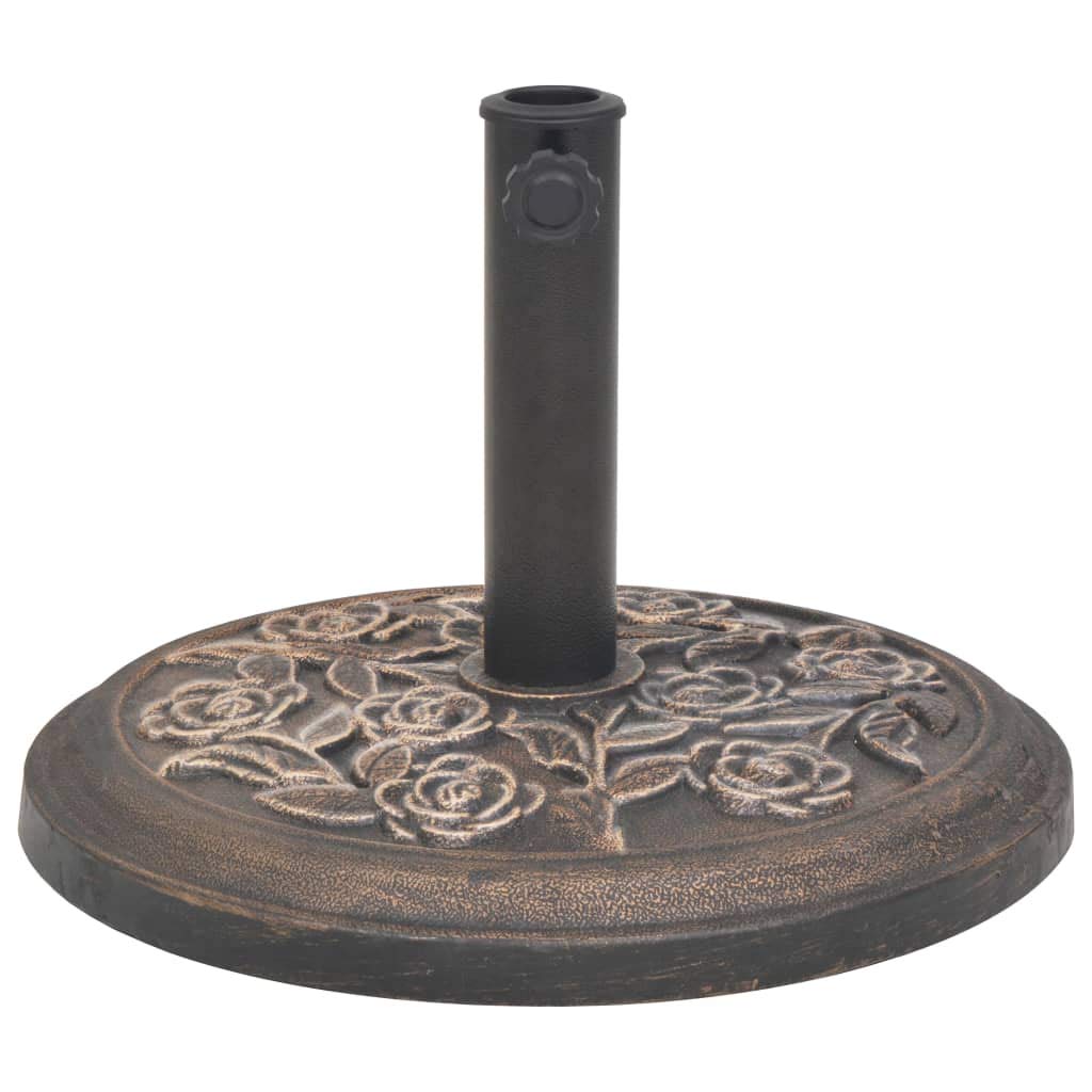 Foto 3 pulgar | Soporte Para Sombrilla Vidaxl, Duradero Y Resistente A La Intemperie, Color Bronce - Venta Internacional.