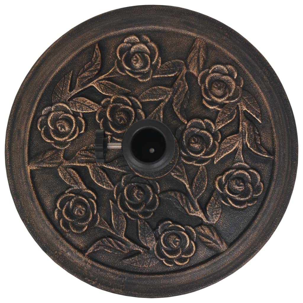 Foto 4 | Soporte Para Sombrilla Vidaxl, Duradero Y Resistente A La Intemperie, Color Bronce - Venta Internacional.