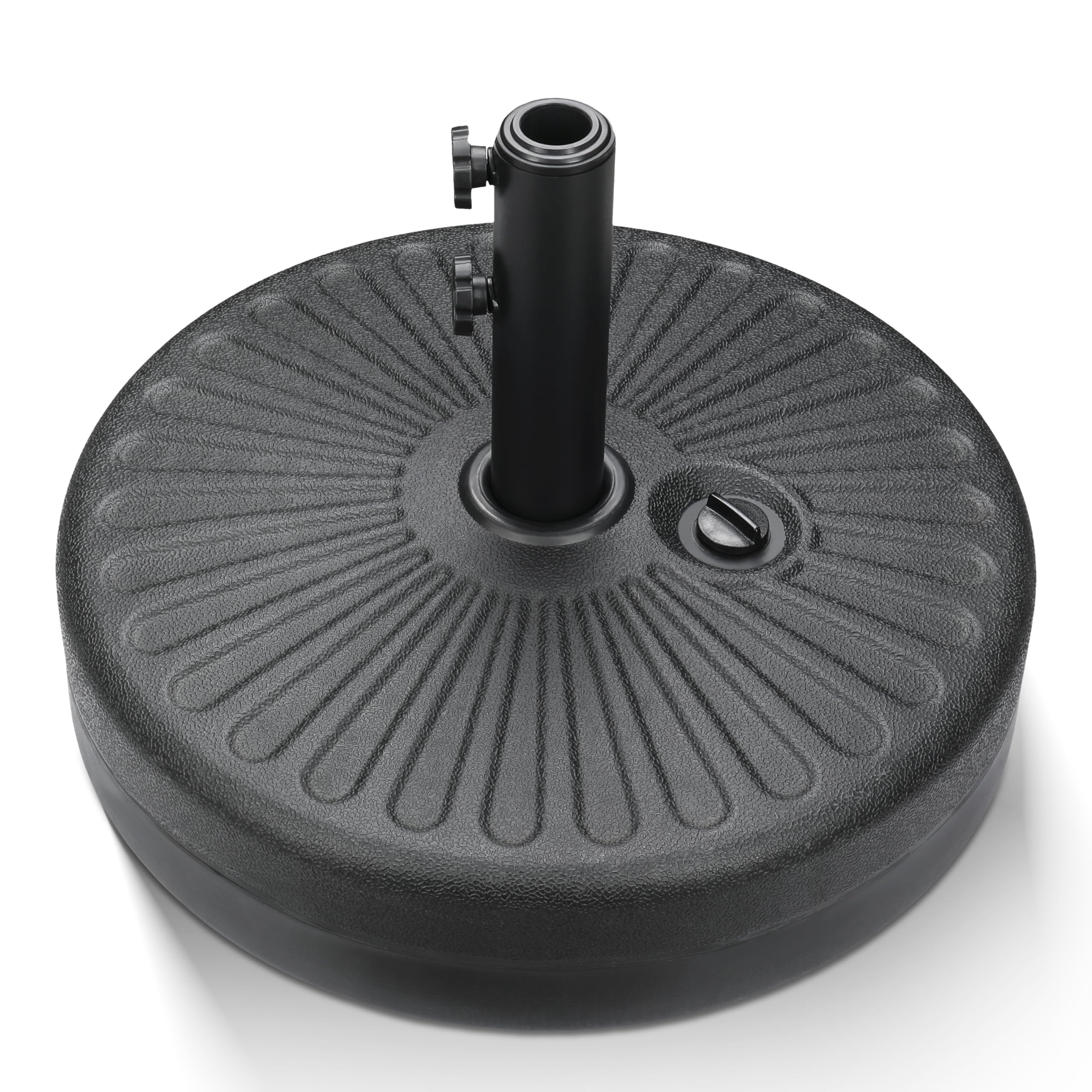 Base Para Paraguas Ipower De Plástico Hdpe De 22,68 Kg De Capacidad, Color Negro - Venta Internacional.
