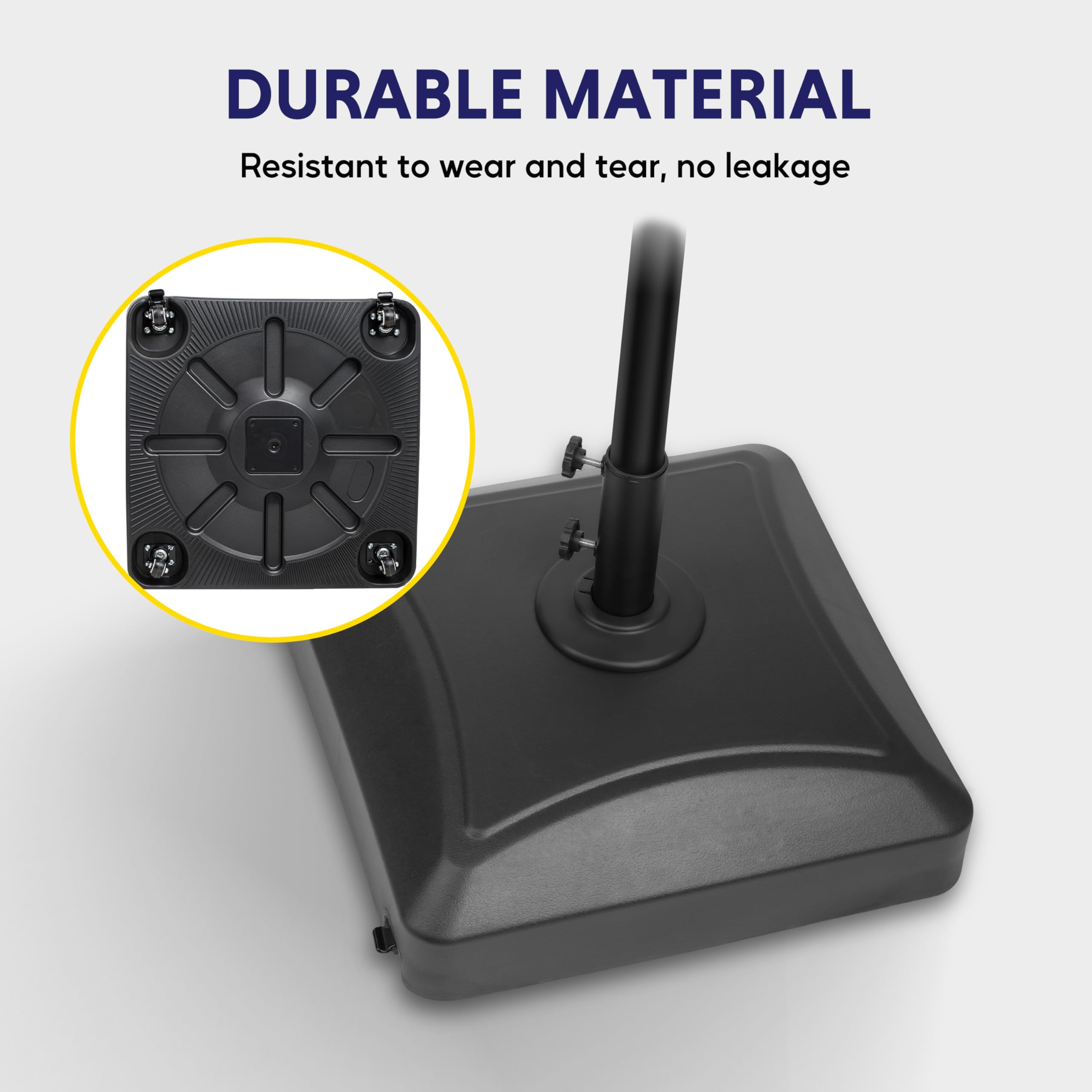 Foto 6 pulgar | Base Para Sombrilla De Patio Ipower De 56,7 Kg De Capacidad Con 4 Ruedas, Color Negro - Venta Internacional.