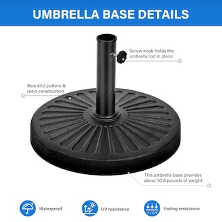 Foto 4 | Base Para Paraguas Market Simple Deluxe Heavy Duty De 14 Kg, Color Negro - Venta Internacional.