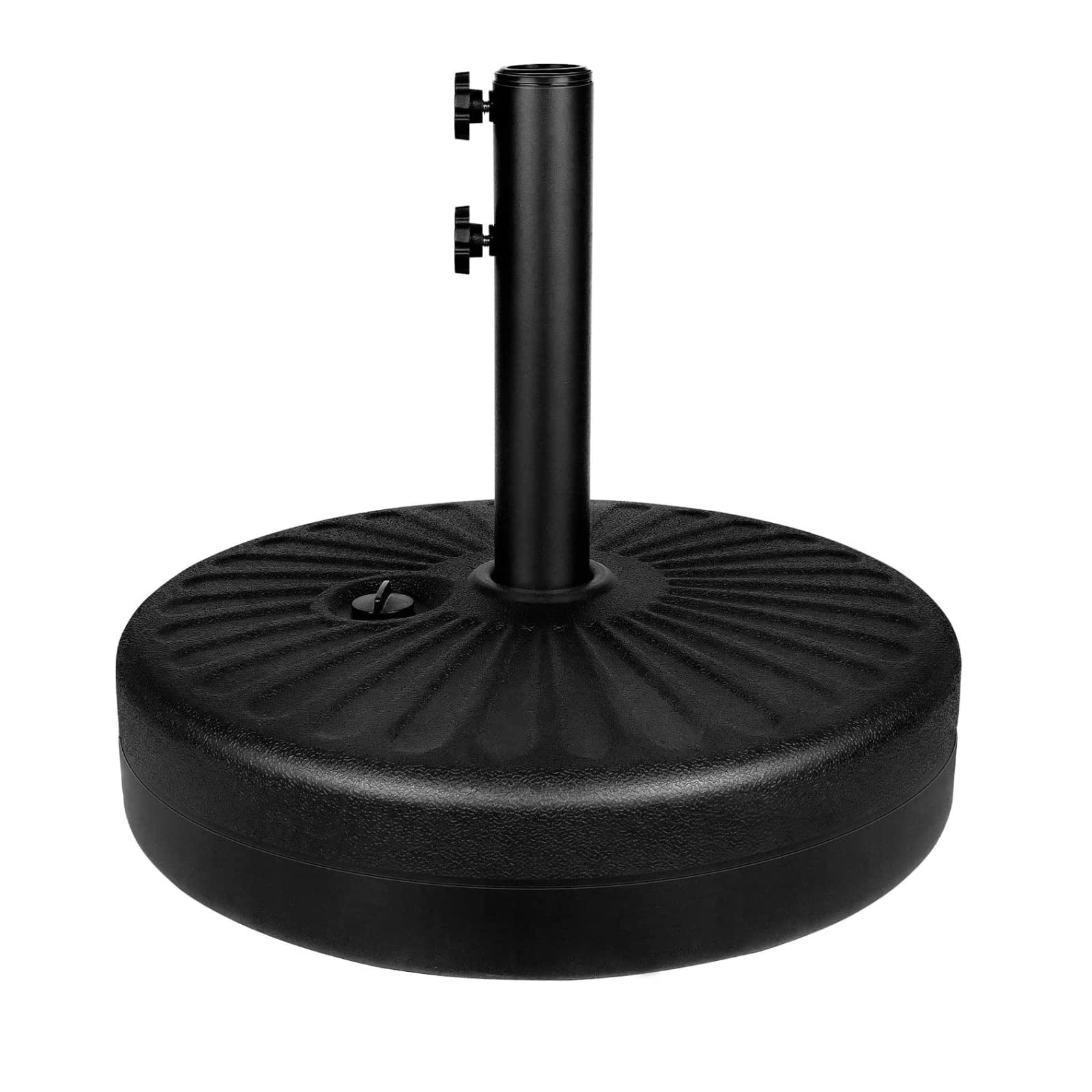 Soporte Para Sombrilla De Patio Simple Deluxe De 20 Pulgadas, Negro - Venta Internacional.