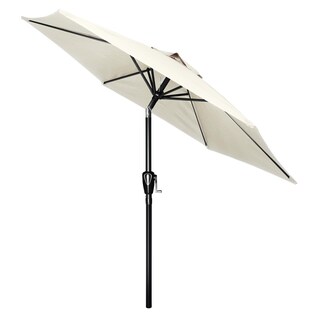 Foto 1 | Sombrilla De Patio Simple Deluxe, 2,3 M, Para Exteriores, Color Blanco Cremoso - Venta Internacional.