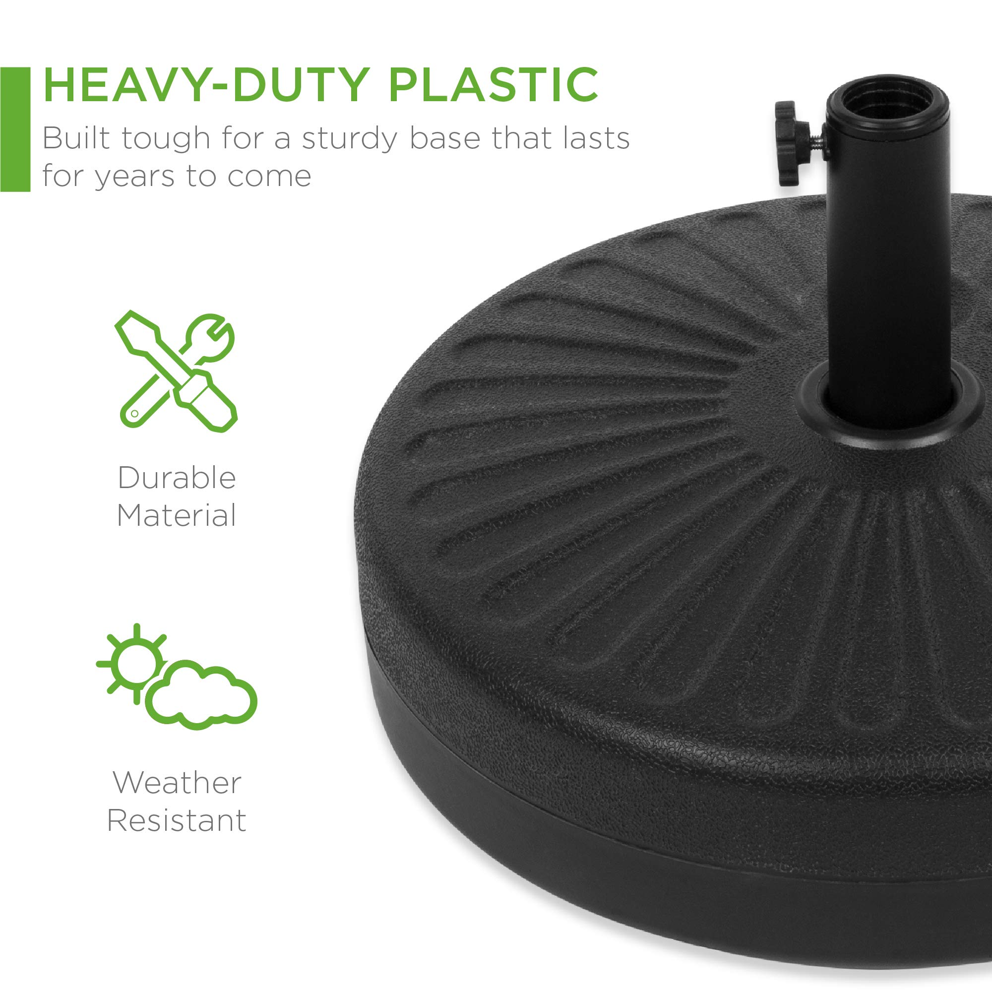 Foto 4 pulgar | Base Rellenable Para Paraguas Best Choice Sunburst, 55 Libras - Venta Internacional.