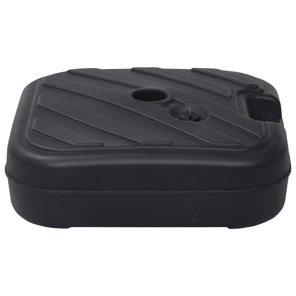 Foto 2 | Base Para Paraguas Vidaxl  Diseño De Ratán  Color Negro  Capacidad De 24 Litros - Venta Internacional.