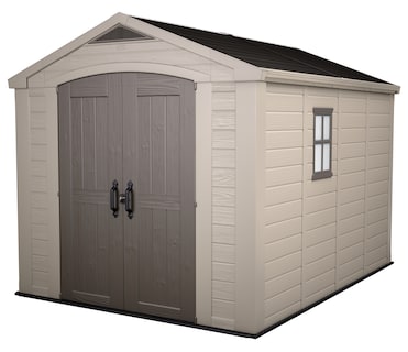 Foto 1 | Deposito Exteriores Factor 8x11 Pies -256.5x331.5x243 Cm (doble Puerta) Color Beige / Topo