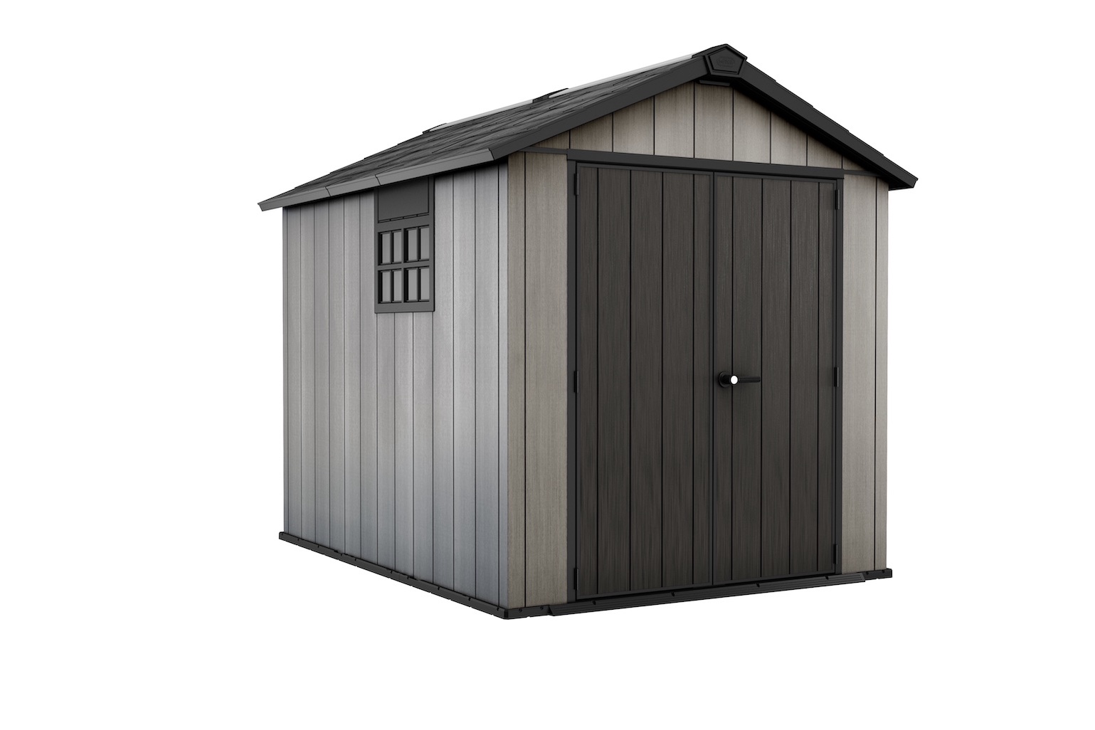 Deposito Exteriores Oakland 7.5 X 9 Pies- 230 X 287 X 242 Cm  Color Gris Textura Madera