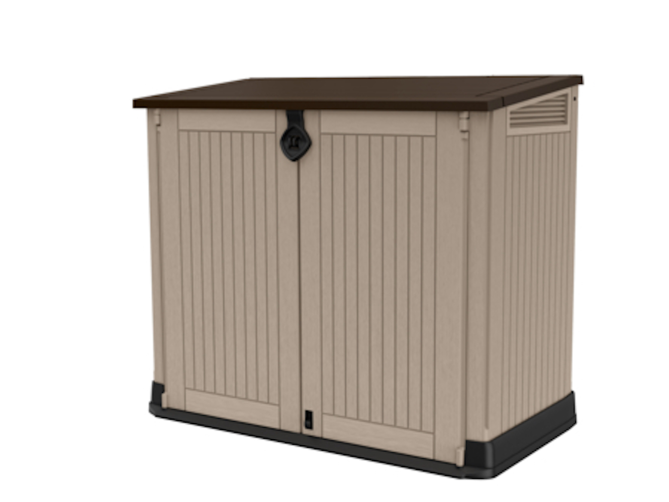 Cobertizo Midi 880 Litros 71.5 x 132 x 113.5 cm color Arena Textura Madera