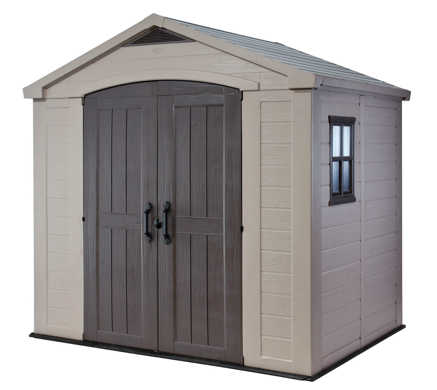Deposito Exteriores Factor 8x6 Pies 256.5x182x243 cm Doble Puerta Beige