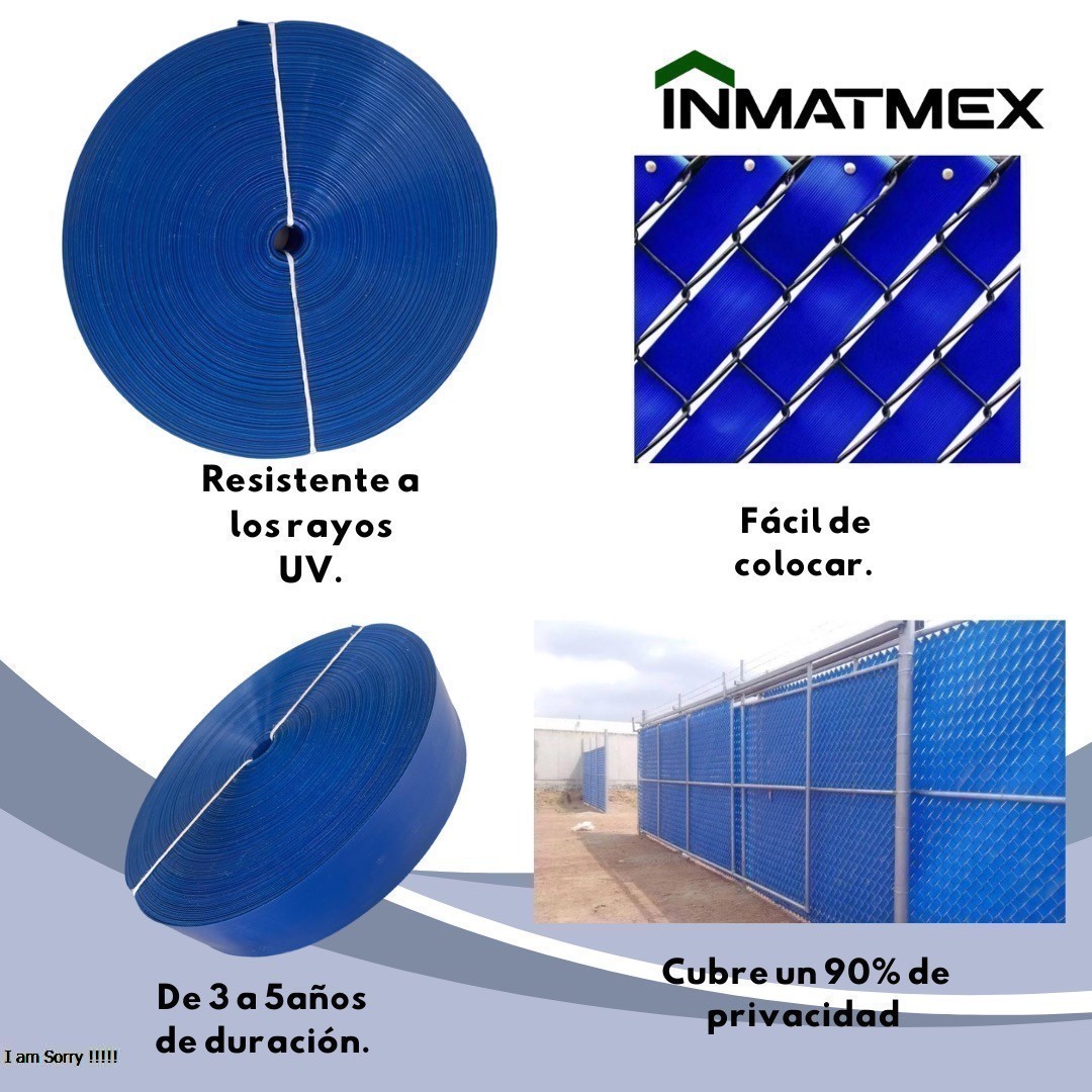 Foto 3 | Cinta Rompevientos Inmatmex Azul 90 m2