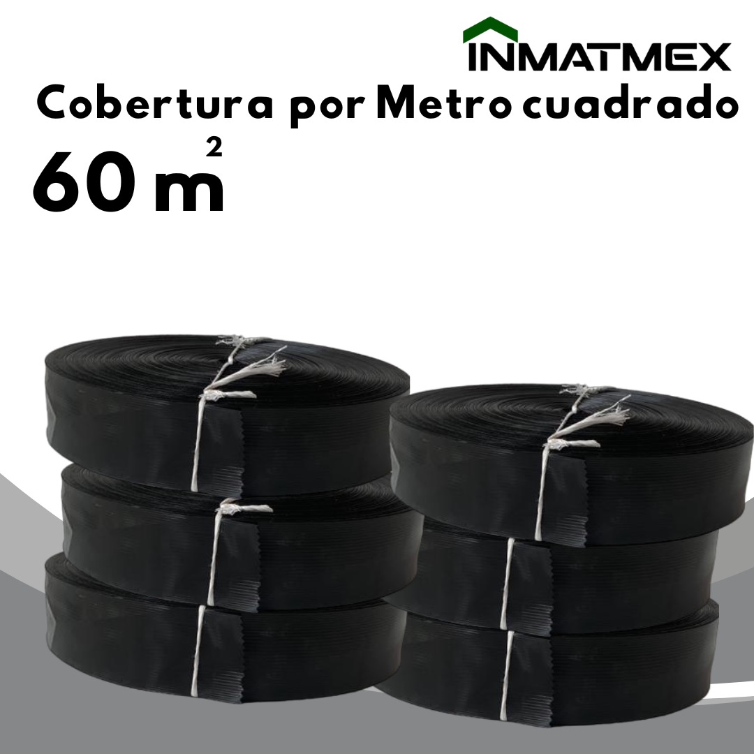 Foto 2 | Cinta Rompevientos Inmatmex color Negro 60 M