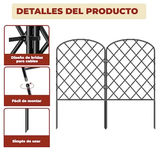 Foto 5 | Set De 10 Vallas Decorativas Para Jardín Diseño Red