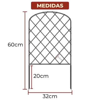 Foto 6 | Set De 10 Vallas Decorativas Para Jardín Diseño Red