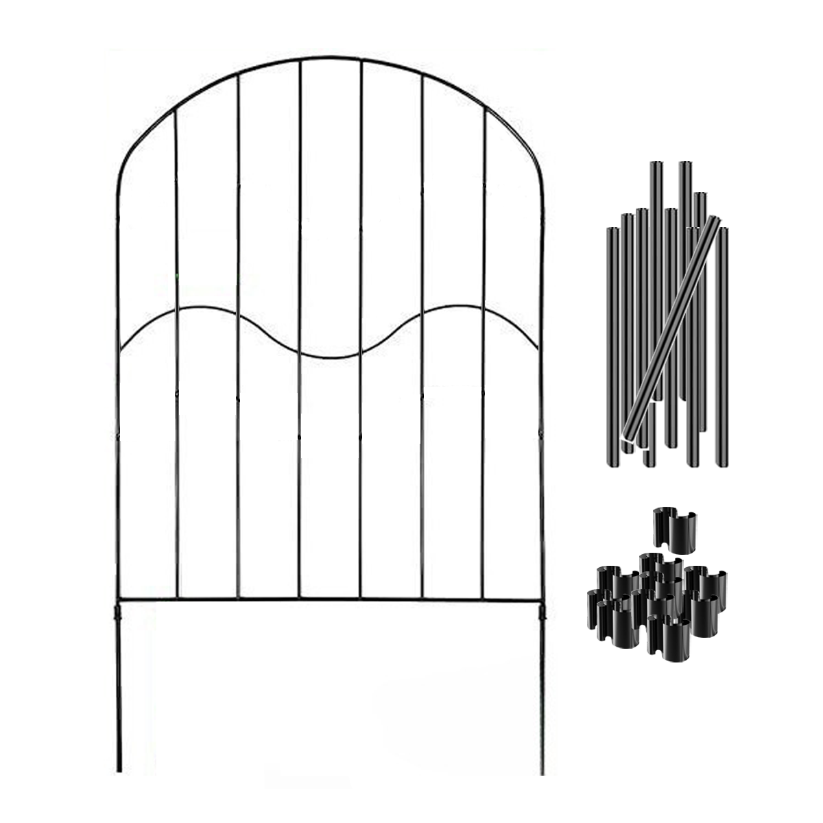 Foto 3 pulgar | Kit de 10 Vallas Decorativas para Jardín Diseño Curva