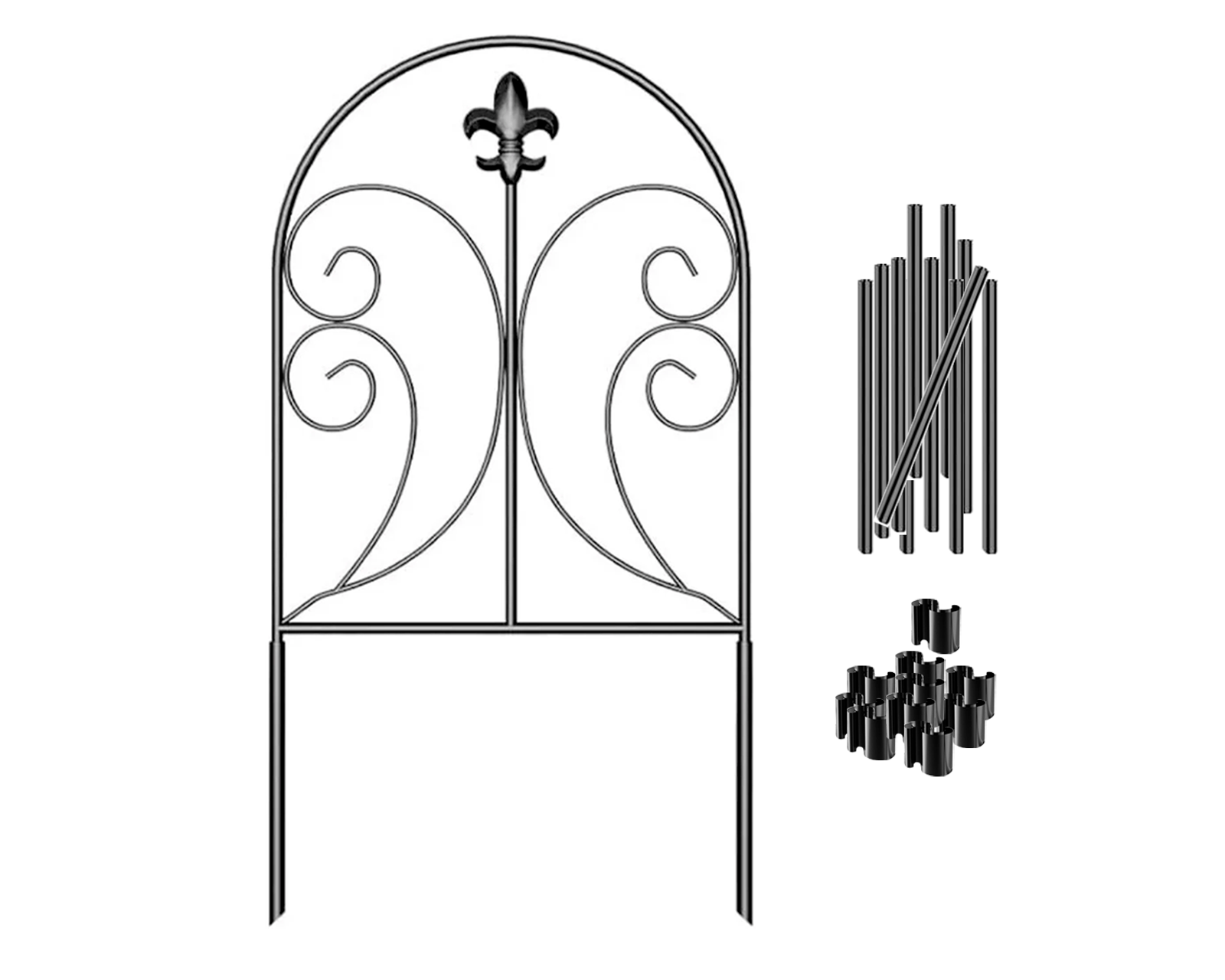 Foto 3 pulgar | Kit de 10 Vallas Decorativas para Jardín Diseño Arqueado