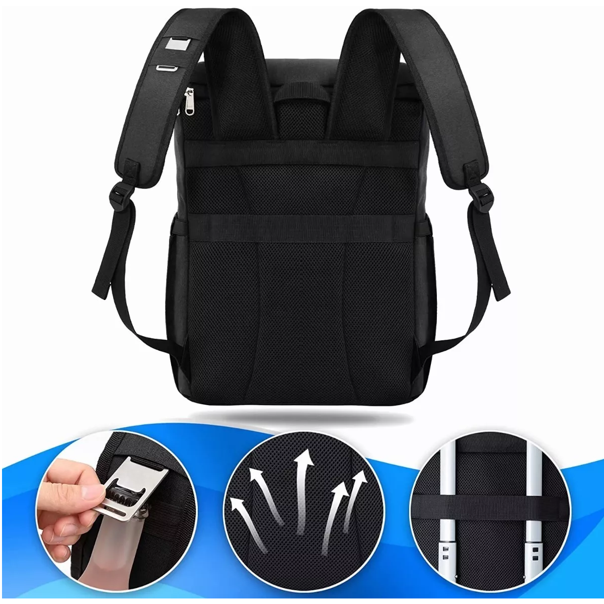 Foto 4 pulgar | Hieleras Bolsa Impermeable Portátil 27l Eo Safe Imports Esi-6864 color Negro