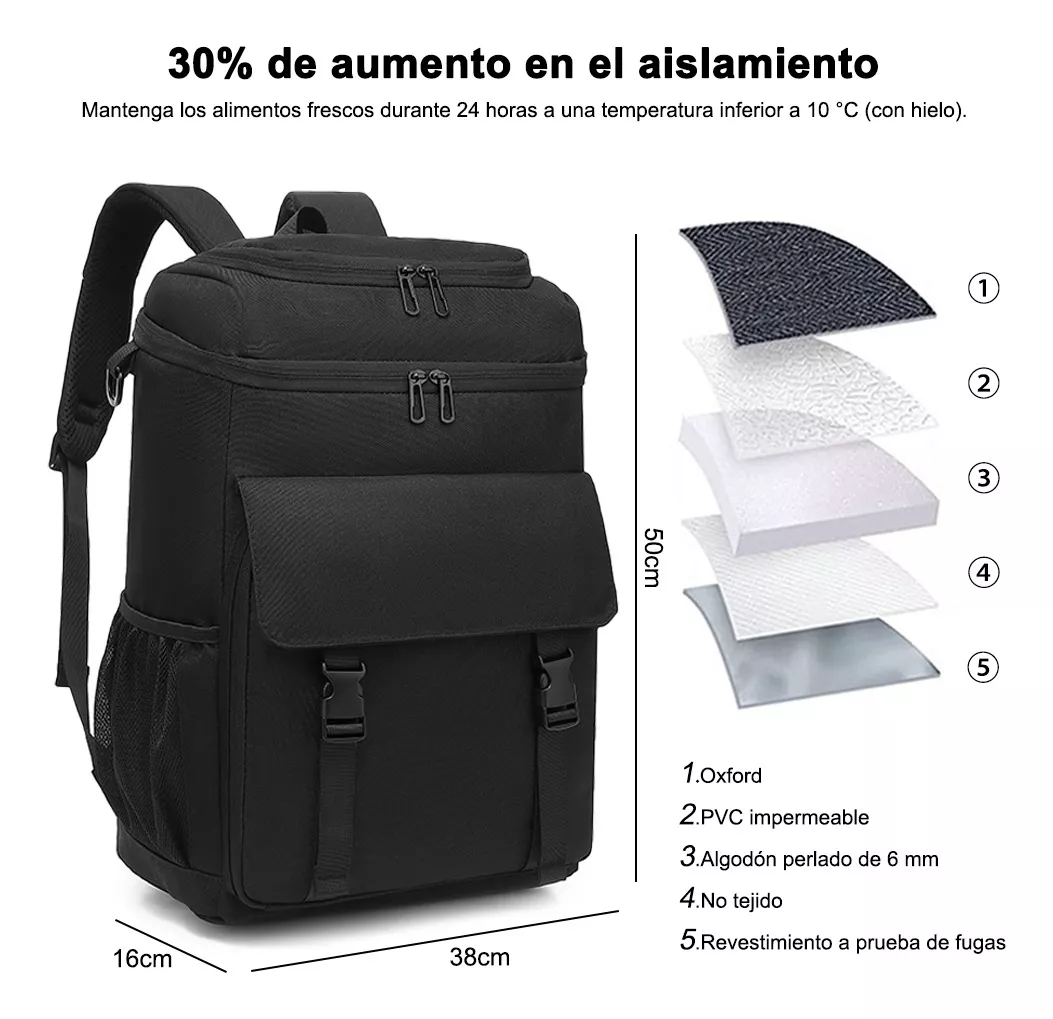 Foto 2 | Hielera Portátil Belug color Negro 35 L