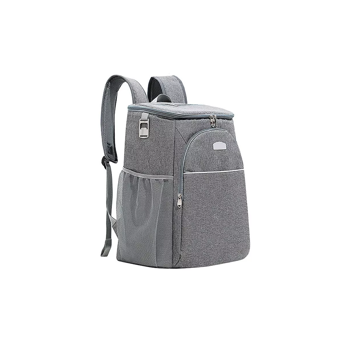 Foto 2 pulgar | Mochila Hielera Térmica Aislada con Destapador Botellas Eo Safe Imports Esi-8213 color Gris