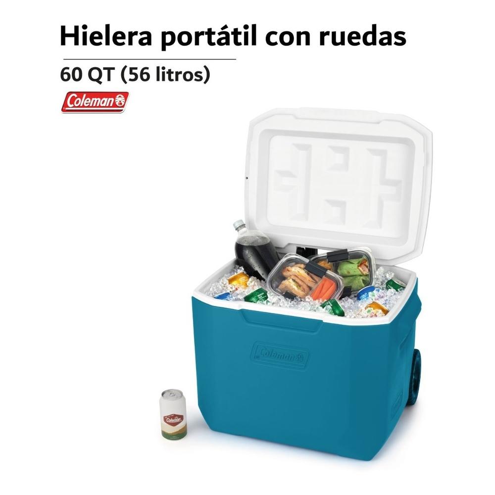 Foto 3 pulgar | Hielera Coleman con Ruedas y Portavasos 56 L 94 Latas