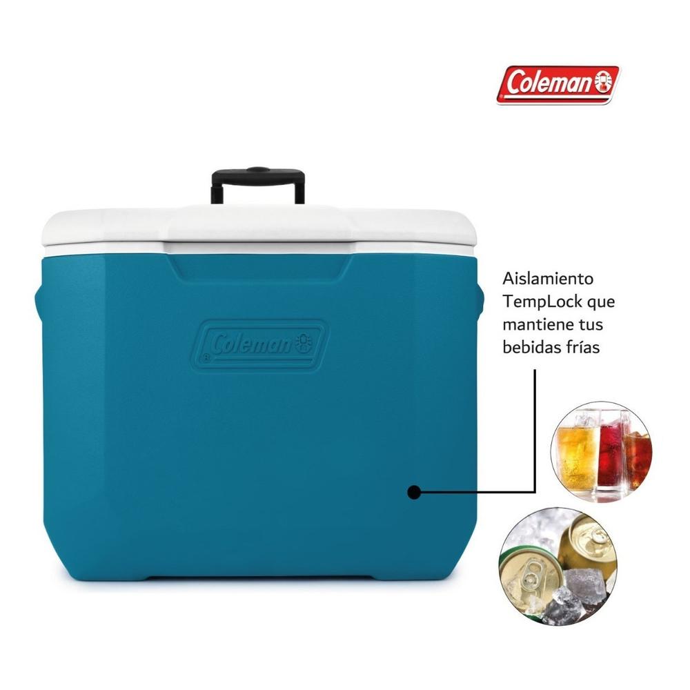Foto 4 pulgar | Hielera Coleman con Ruedas y Portavasos 56 L 94 Latas