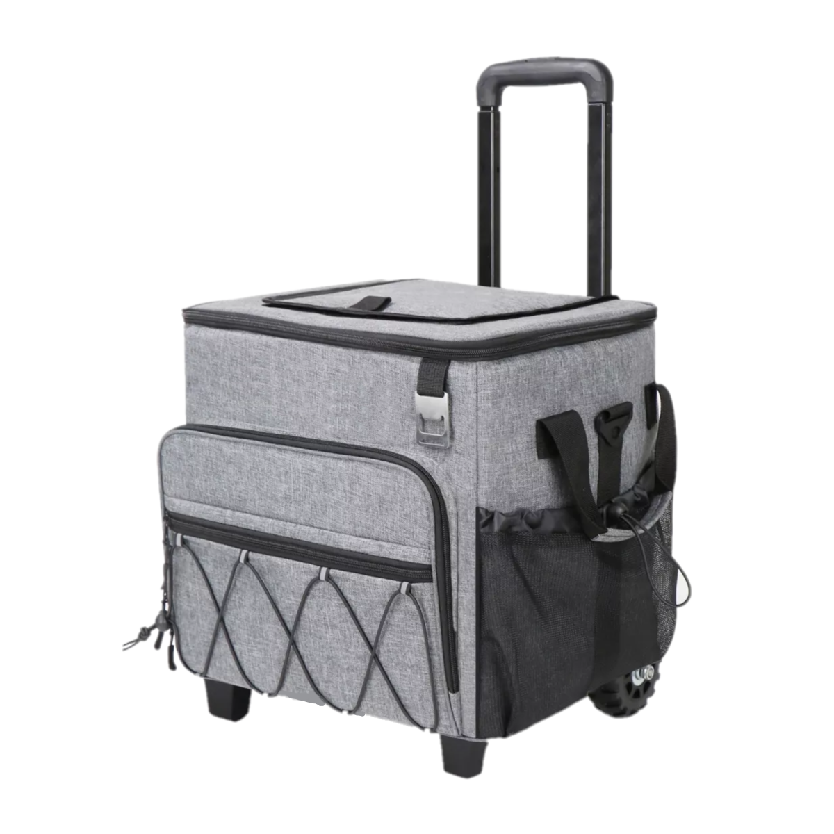 Hielera Con Ruedas, Bolsa Térmica Portátil Eo Safe Imports Esi-13879 Gris