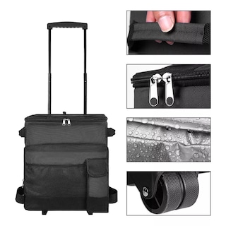 Foto 3 | Hielera Con Ruedas Bolsa Térmica Portátil 43l Eo Safe Imports Esi-13881 Negro