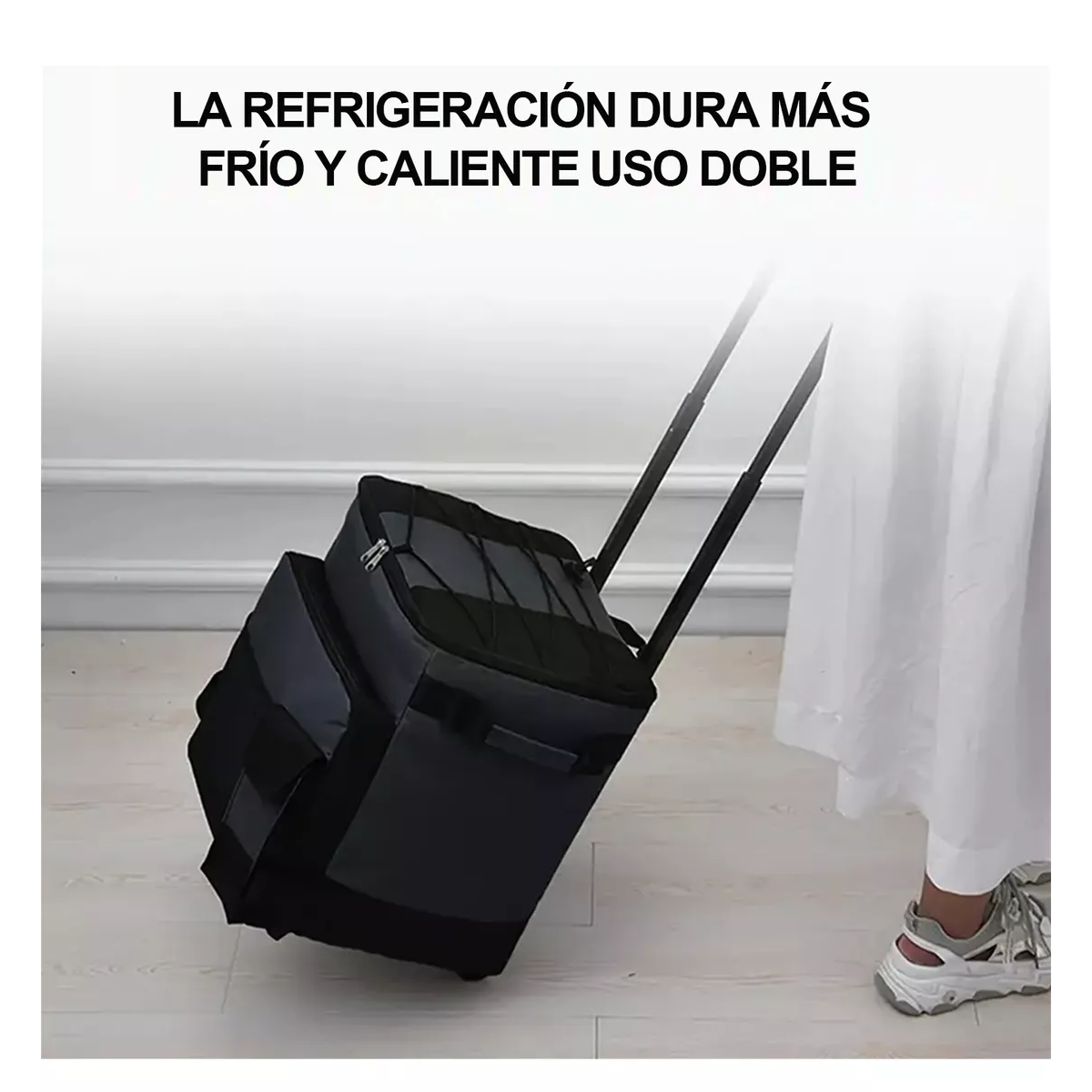 Foto 5 pulgar | Hielera Con Ruedas Bolsa Térmica Portátil 43l Eo Safe Imports Esi-13881 Negro