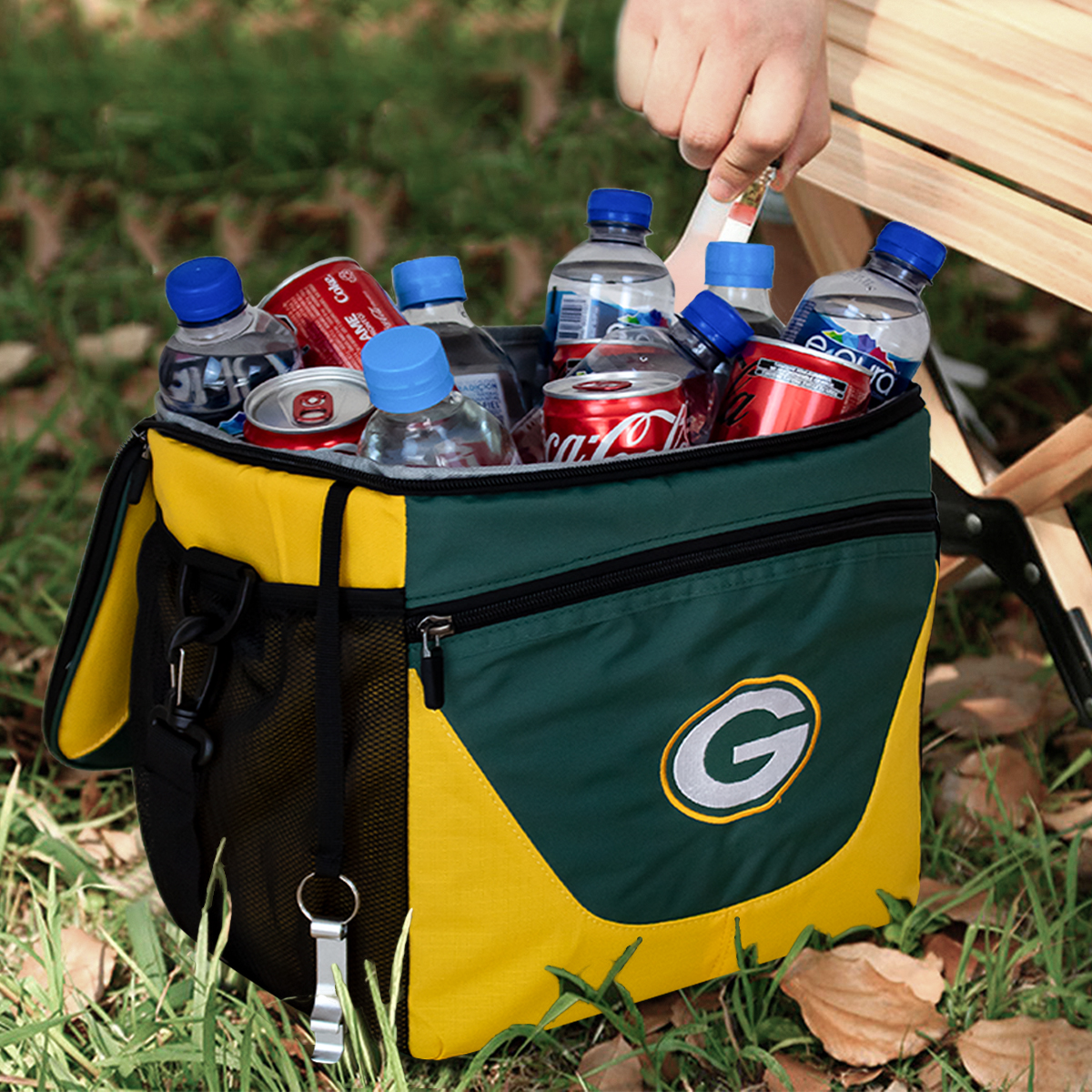 Foto 4 pulgar | Hielera 24 Latas Nfl Green Bay Packers 100% Original